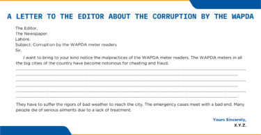 A Letter To The Editor About The Corruption By The WAPDA