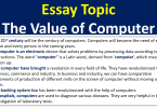 Essay Writing On The Value of Computer | Essay On Science