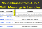 300+ Noun Phrases From A To Z With Meanings and Examples