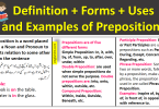 Preposition Definition and Forms With Uses and Examples In Urdu