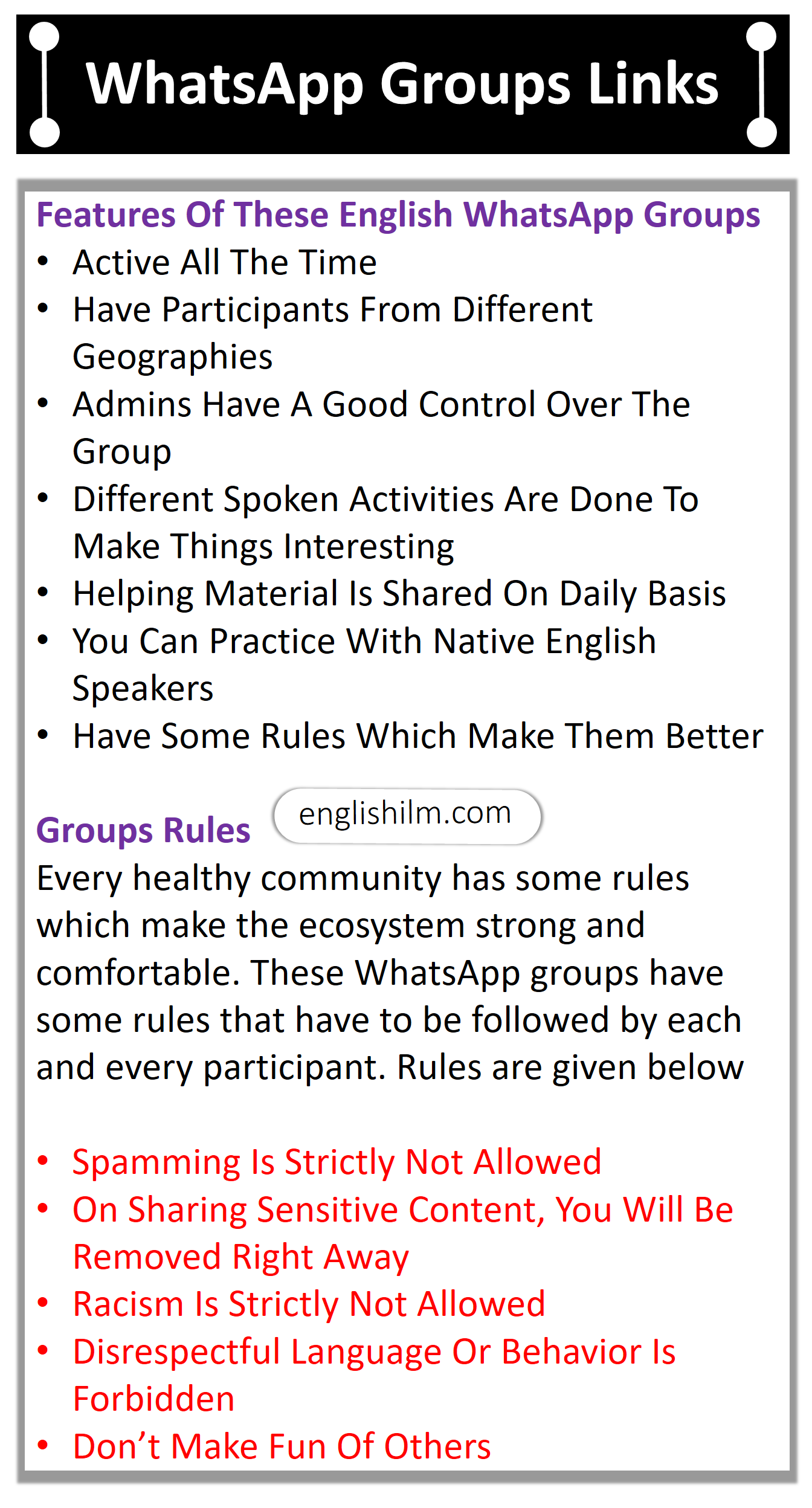 44 Best Vocabulary WhatsApp Groups Links | English Practice