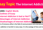 Complete Essay On Internet Addiction In English With 1000+ Words