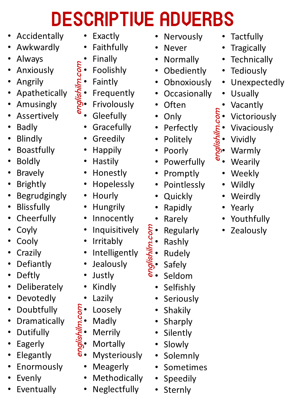 700+ Describing Words With Useful Examples | Descriptive Words