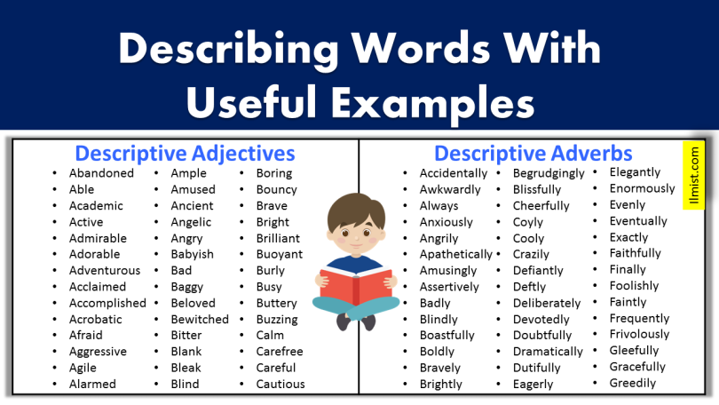 700+ Describing Words With Useful Examples | Descriptive Words