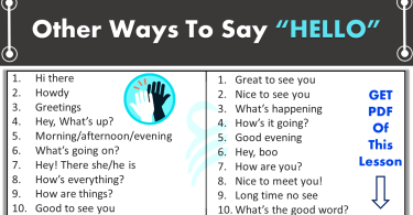 Other Ways To Say "HELLO" In English | 30 Hello Synonyms