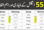 55+ English Vocabulary Words For Daily Life Actions In Urdu