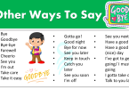 30 Ways to Say “GOODBYE” in English | Goodbye Synonyms