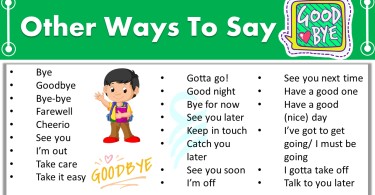 30 Ways to Say “GOODBYE” in English | Goodbye Synonyms