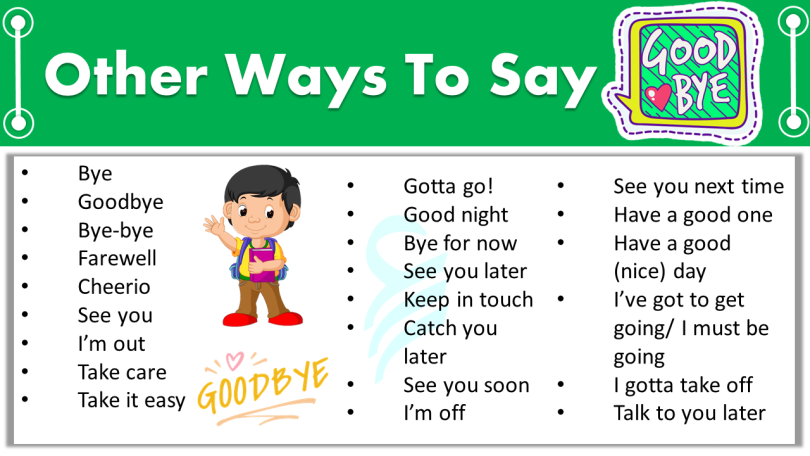 30 Ways to Say “GOODBYE” in English | Goodbye Synonyms