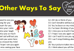 Other Ways To Say "I Miss You" In English | 45 Ways