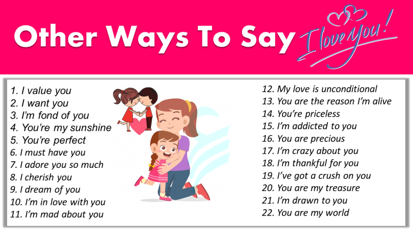 123 Cute Ways To Say "I LOVE YOU" | Other Ways To Say