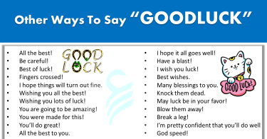 50+ Other Ways to Say “Good Luck” | Good Luck Synonyms