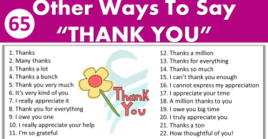 65+ Other Ways To Say "Thank You" | Thank You Synonyms