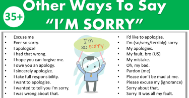 35+ Other Ways to Say “I’m Sorry” | Synonyms Of I'm Sorry