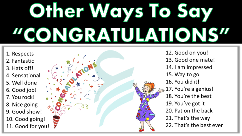 40+ Other Ways to Say Congratulations | Congratulations Synonyms