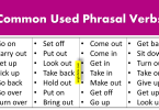 100 Most Common Used Phrasal Verbs List In English