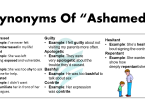 80+ Another Words For “Ashamed” In English | Synonyms