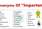 150+ Another Words For "Important" | Synonyms Of Important