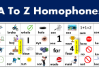 300+ Homophones From A To Z with Useful Examples