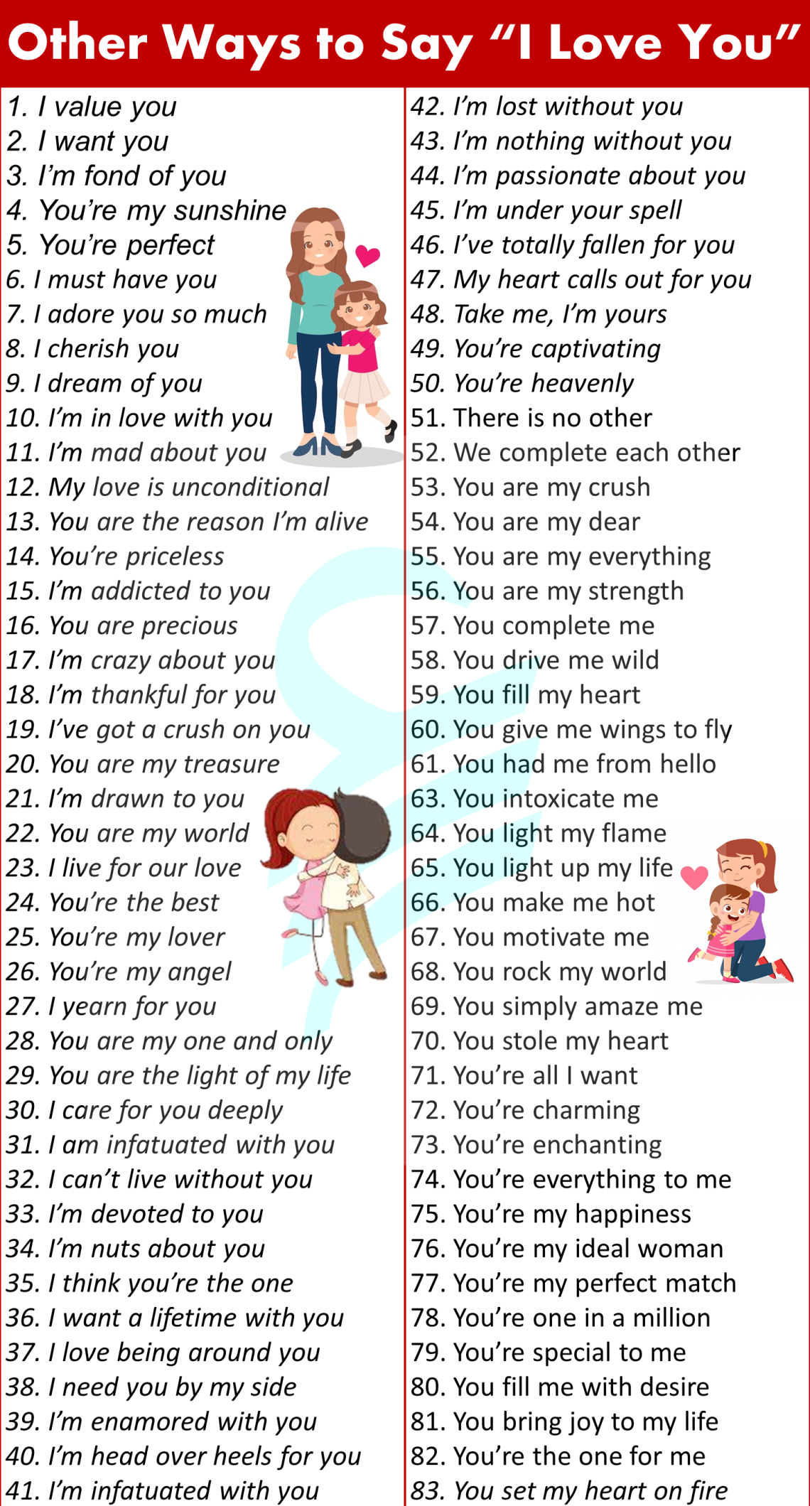 130 Cute Ways To Say I Love You Other Ways To Say • Englishilm