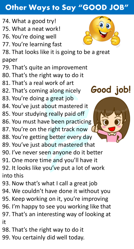 100+ Ways to Say GOOD JOB in English | Good Job Synonym • Englishilm