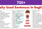 700+ Daily Used Sentences In English | Download PDF