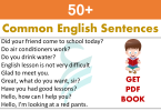 50+ Common English Sentences Used In Daily Life | Daily Conversation