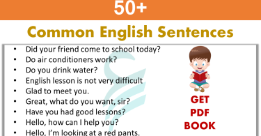 50+ Common English Sentences Used In Daily Life | Daily Conversation