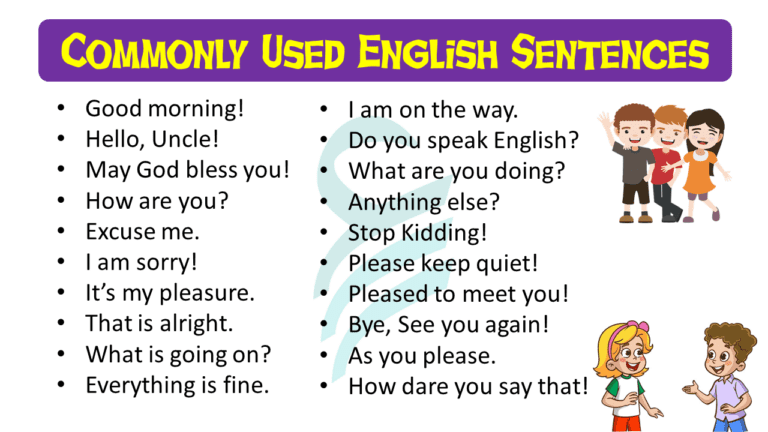 30 Commonly Used English Sentences for Daily Conversation