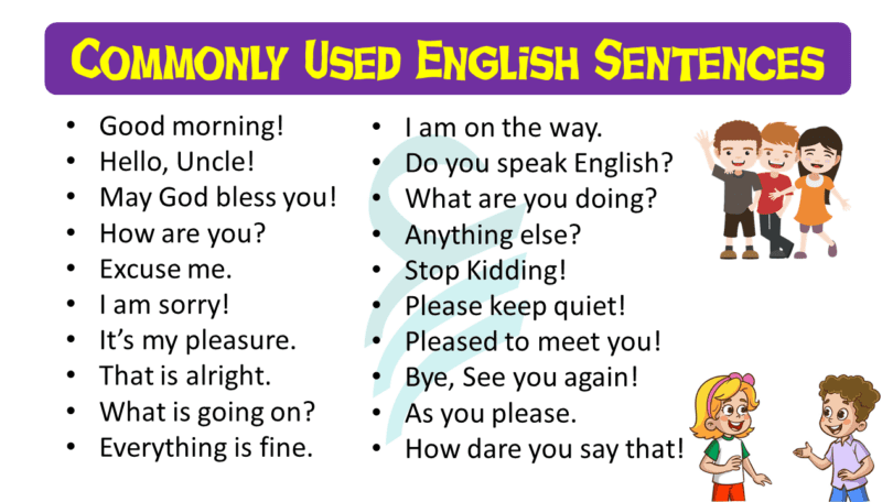 Sentence With The Word You 100+ Daily Used English Sentences | Conversation Sentences