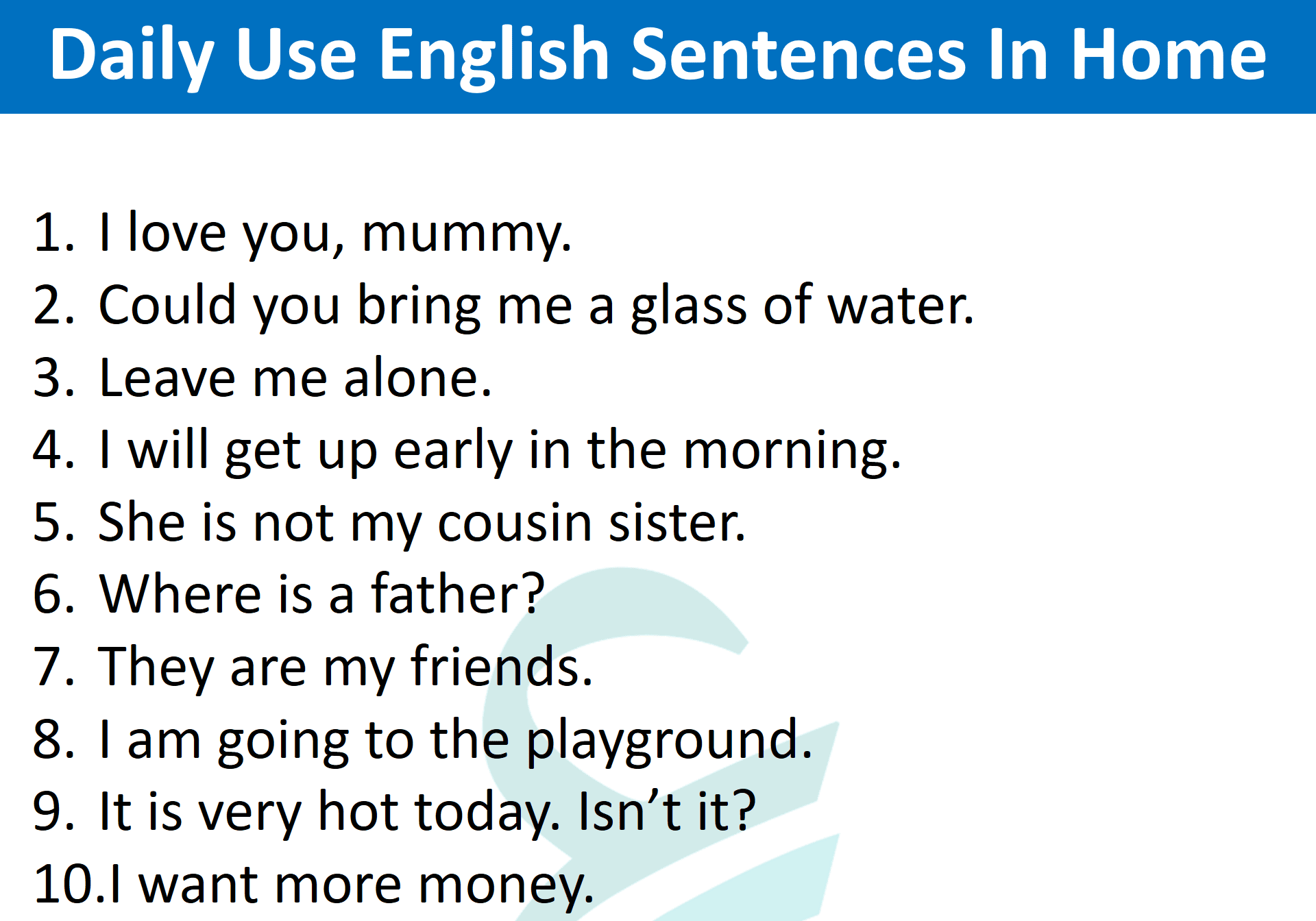 Daily Used English Sentences at Home | Talk English at Home