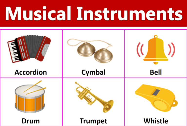 Names of The Musical Instruments with Images | English ilm