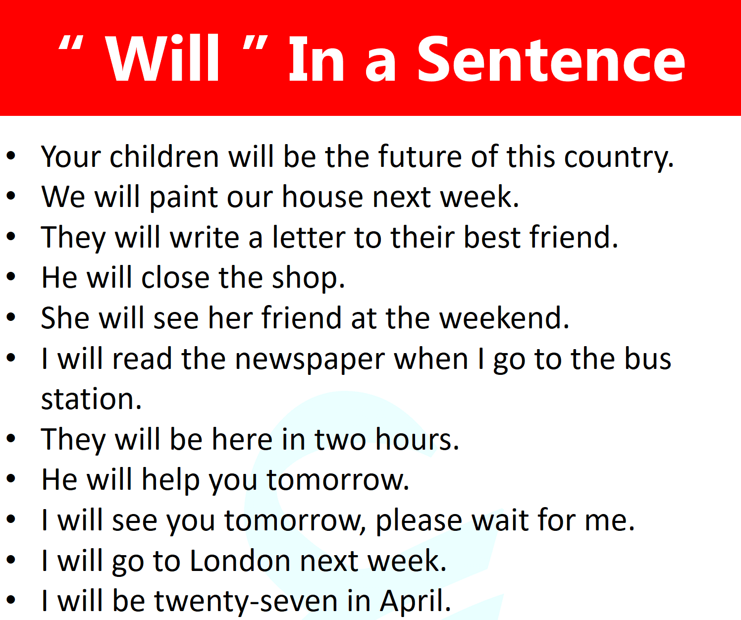 30 Short Sentences in English | Will Used In a Sentence