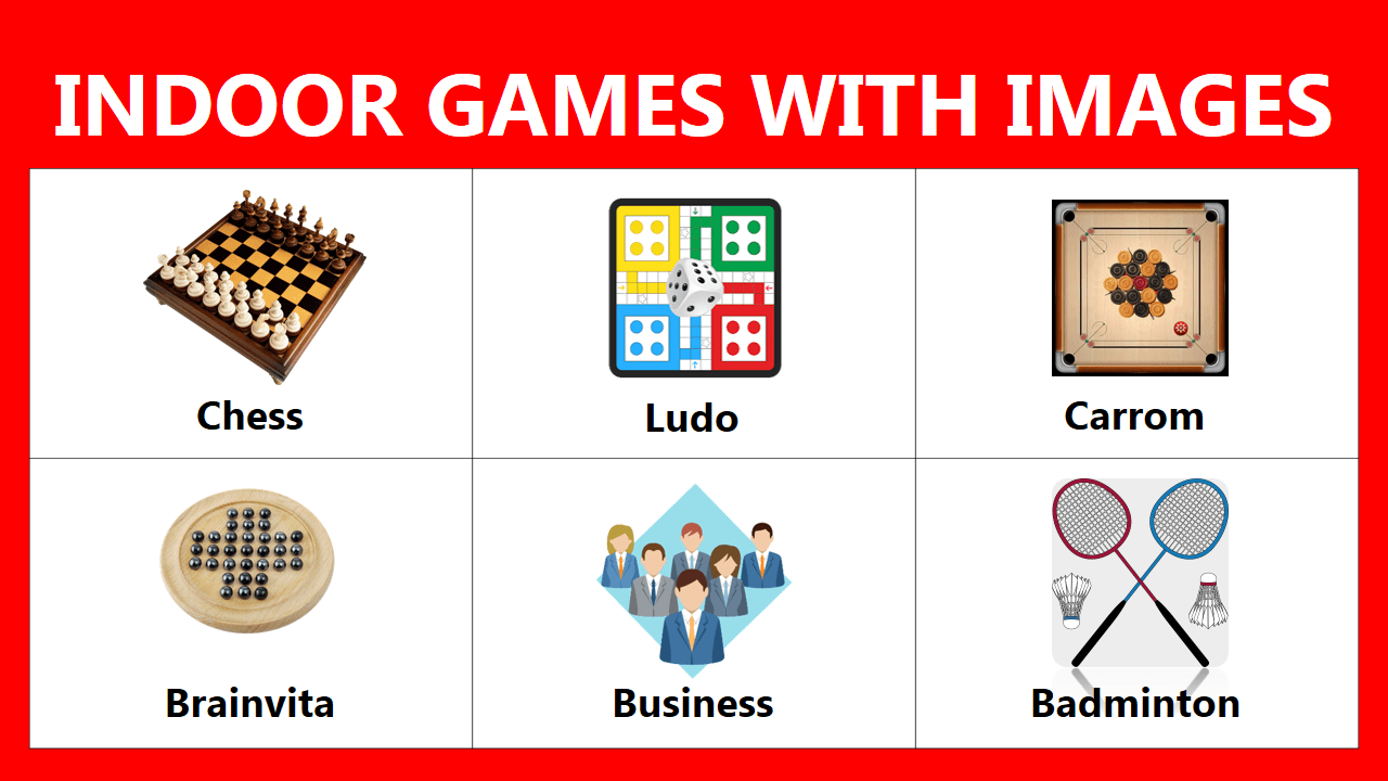 Indoor Games Name In English With Images