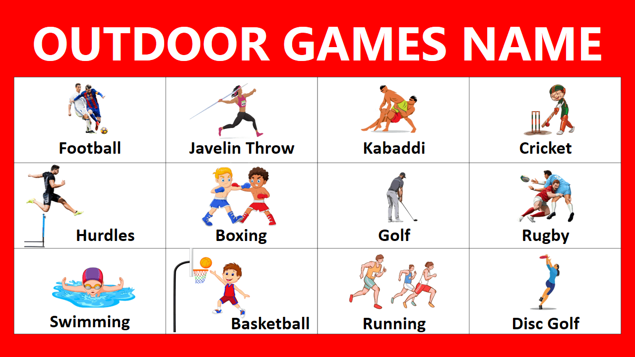 Outdoor Games Name In English With Images | 40 Outdoor Games