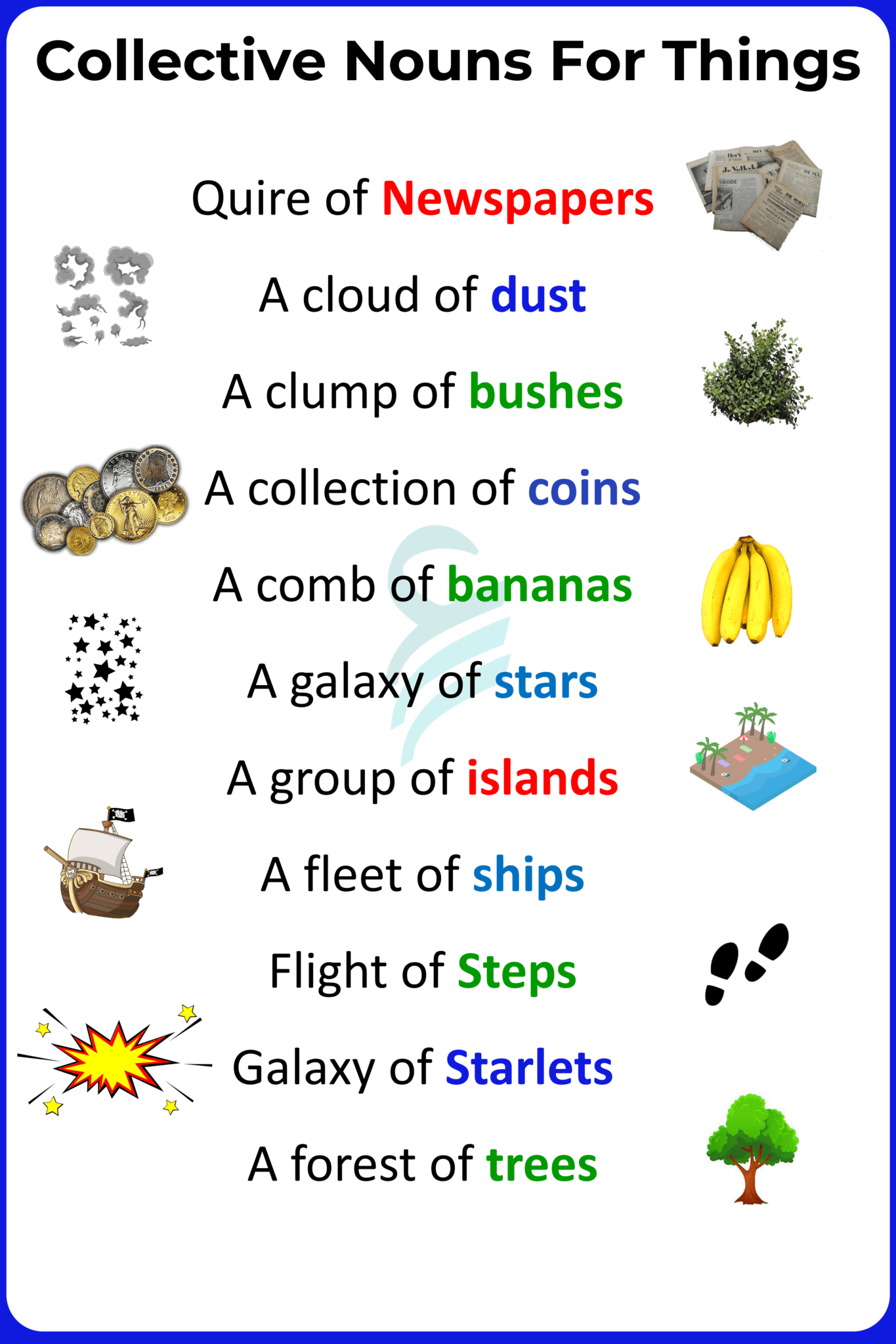 Clumping Things Collective Nouns for Things in English | Collective Nouns