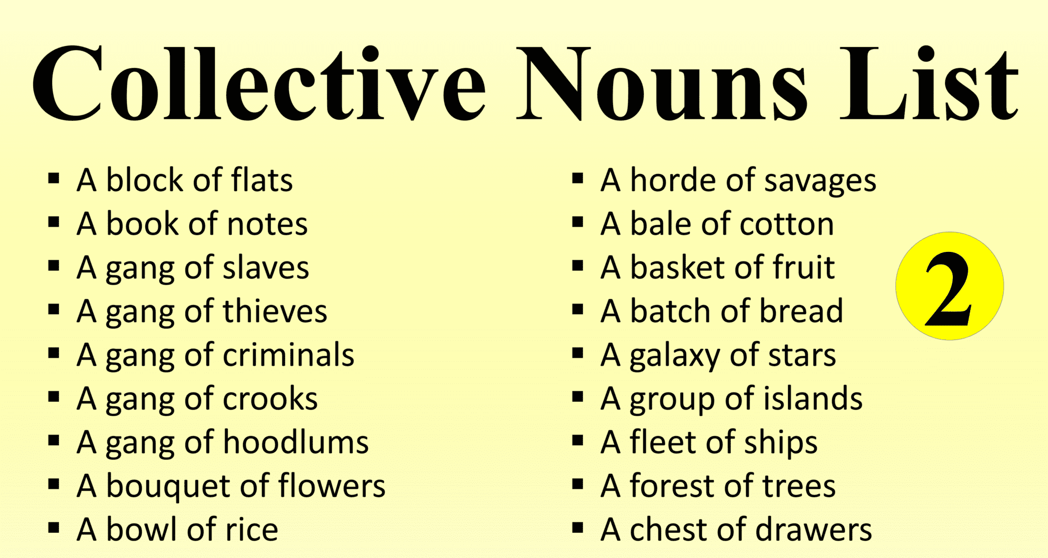 Collective Nouns List In English Collective Nouns Examples