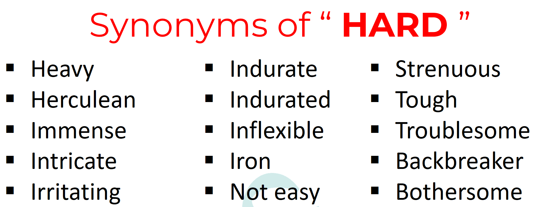 Other Ways To Say Hard Synonyms Of Hard In English Englishilm