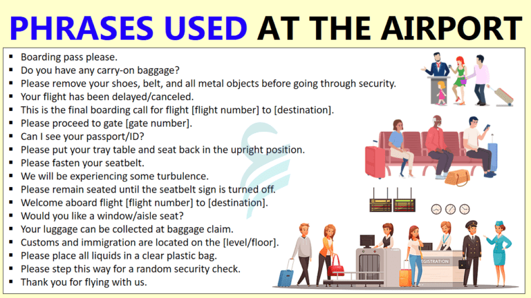 Talk English at Airport | Useful English Phrases Used At the Airport