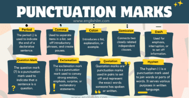 Punctuation Marks in English with Helpful Examples