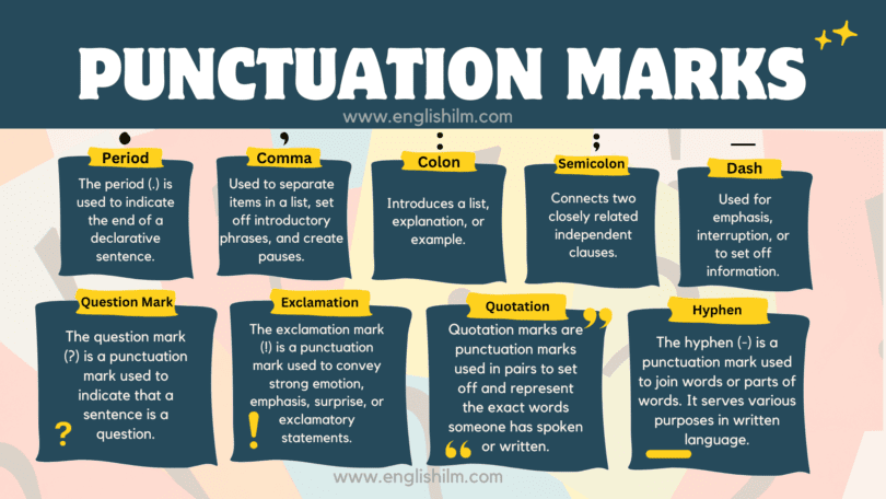 Punctuation Marks in English with Helpful Examples