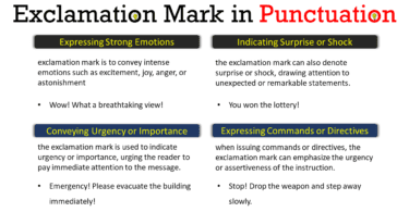 Exclamation Mark in Punctuation: Uses, Rules, and Examples