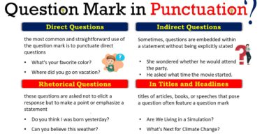 Question Mark in Punctuation: Uses, Rules, and Examples