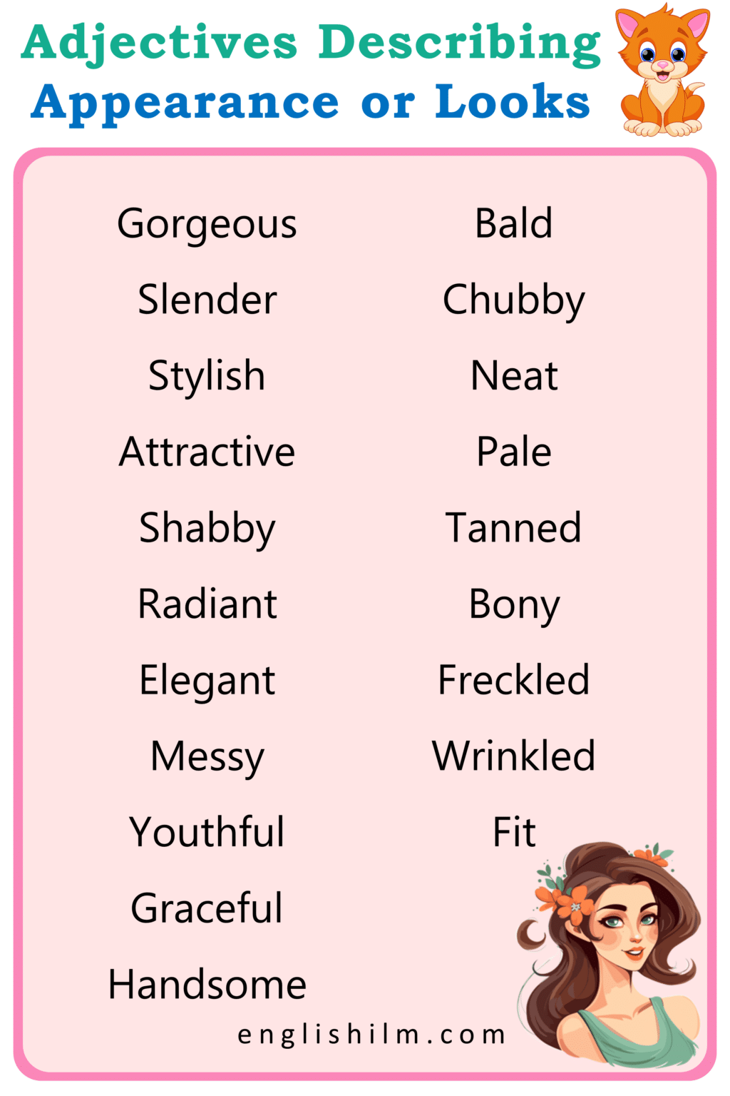 How Adjective 100 Advanced Adjectives Used in the English Language • Englishilm